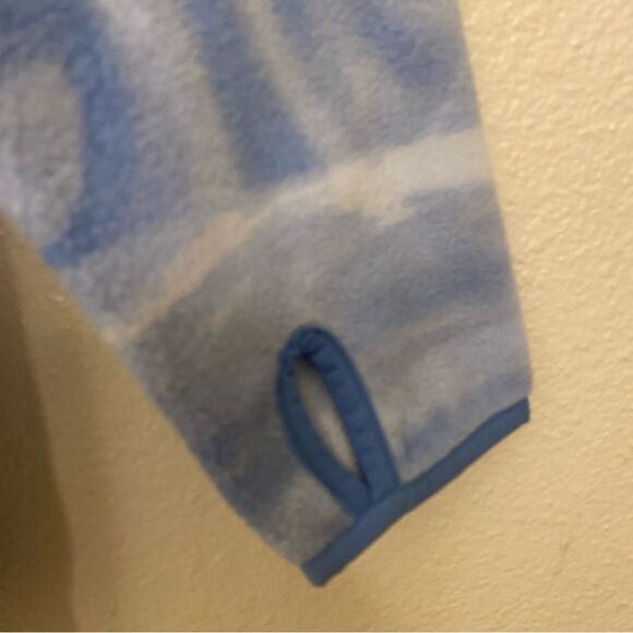 Zella Athletic Performance chunky cozy fleece hoodie blue print XL 14-16 NWT - Picture 6 of 12